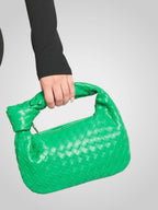 Women Mini Bag Woven Knot Top Handle