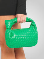 Women Mini Bag Woven Knot Top Handle