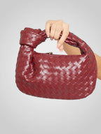Women Mini Bag Woven Knot Top Handle