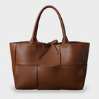 Faline | Tote Bag | Women's Woven Panel with Bow Detail | Oversized