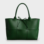 Faline | Tote Bag | Women's Woven Panel with Bow Detail | Oversized