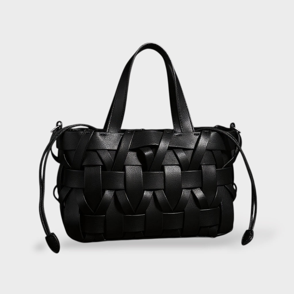 Women Handwoven Crossbody Handbag Top Handle
