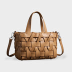 Women Handwoven Crossbody Handbag Top Handle