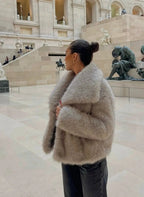 Zara | Faux Fur Jacket | Women's Fluffy Coat | Beige, Grey, Brown, Black