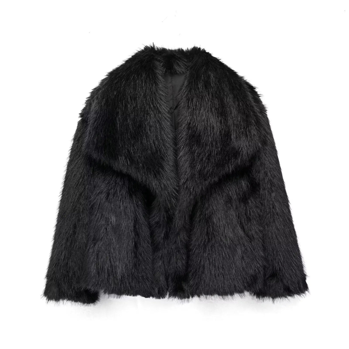 Zara | Faux Fur Jacket | Women's Fluffy Coat | Beige, Grey, Brown, Black
