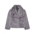 Zara | Faux Fur Jacket | Women's Fluffy Coat | Beige, Grey, Brown, Black