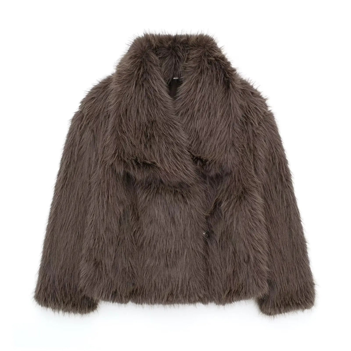 Zara | Faux Fur Jacket | Women's Fluffy Coat | Beige, Grey, Brown, Black