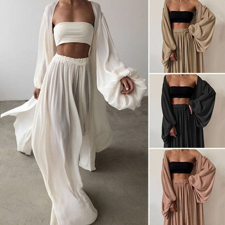 Della | Women's 3-Piece Summer Set | Blazer, Trousers & Top | S–3XL