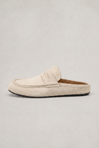 Mens Mule Loafers | Backless Suede Look Slip On Shoes