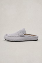 Mens Mule Loafers | Backless Suede Look Slip On Shoes