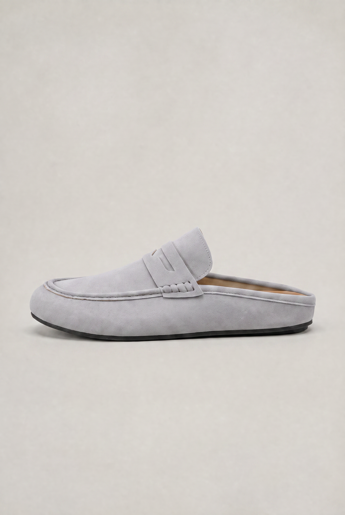 Mens Mule Loafers | Backless Suede Look Slip On Shoes