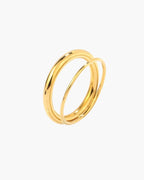 Faye | Infinity Band Ring | Gold Tone, Adjustable Fit | Women's