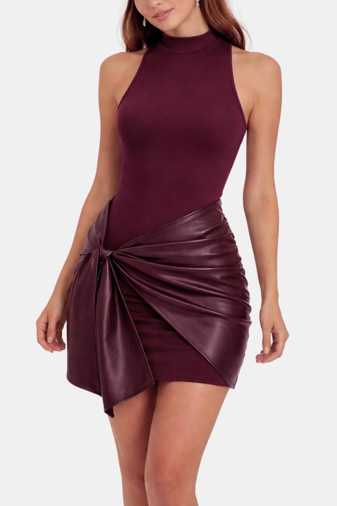 Women's Party Dress | Halter Neck, Mini | Calla