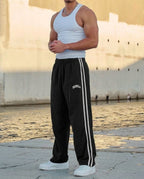 Yvaine | Men's Track Pants | Striped, Elastic Waist | Athletic Fit