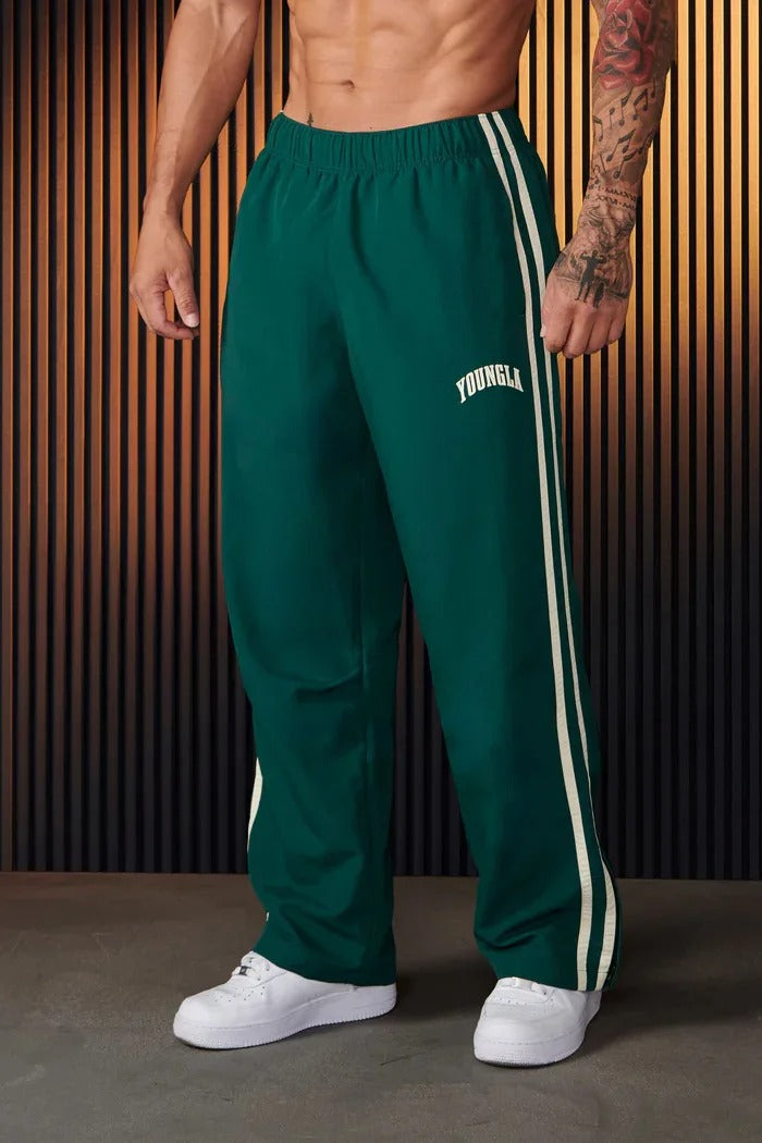 Yvaine | Men's Track Pants | Striped, Elastic Waist | Athletic Fit