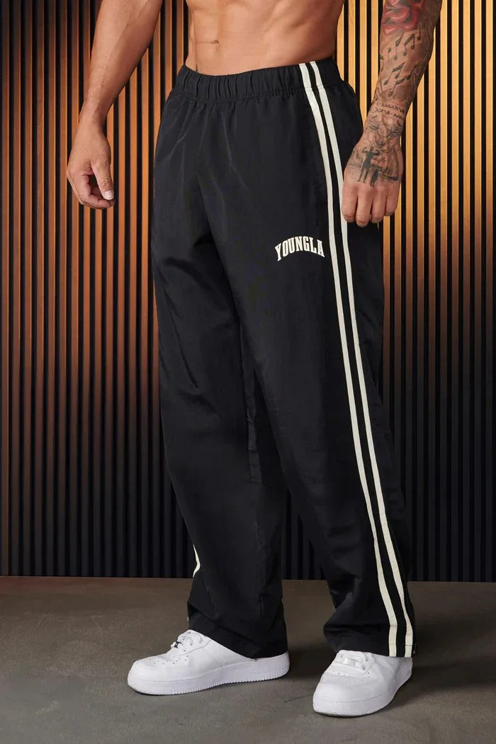 Yvaine | Men's Track Pants | Striped, Elastic Waist | Athletic Fit