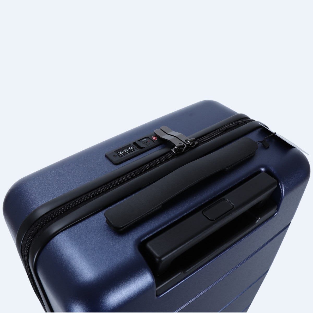 Faye | Hard Shell Luggage Set | 3-Piece, 4-Wheel Spinner | Black & Blue