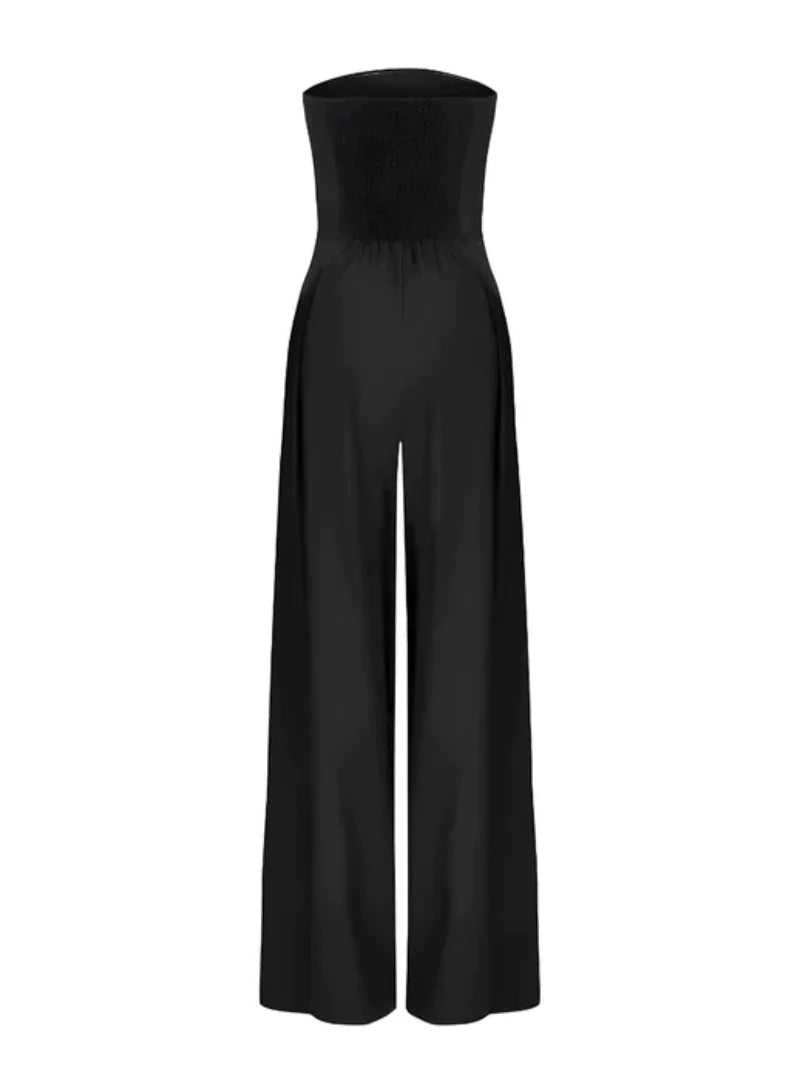 Solene | Women's Jumpsuit | Strapless, Wide Leg | Summer, Elegant
