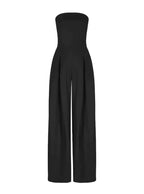 Solene | Women's Jumpsuit | Strapless, Wide Leg | Summer, Elegant