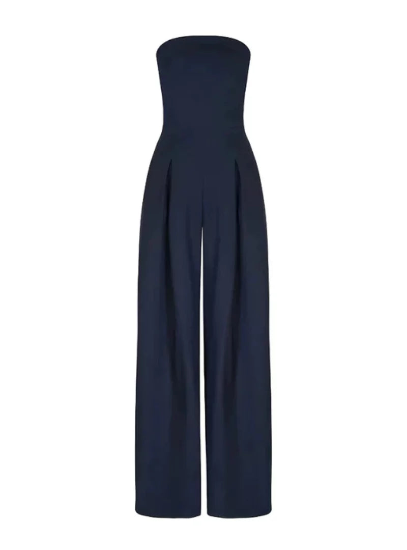 Solene | Women's Jumpsuit | Strapless, Wide Leg | Summer, Elegant