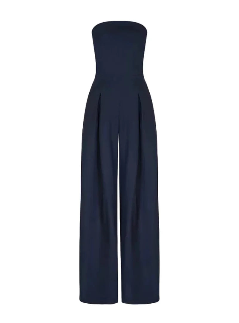 Solene | Women's Jumpsuit | Strapless, Wide Leg | Summer, Elegant