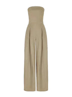 Solene | Women's Jumpsuit | Strapless, Wide Leg | Summer, Elegant