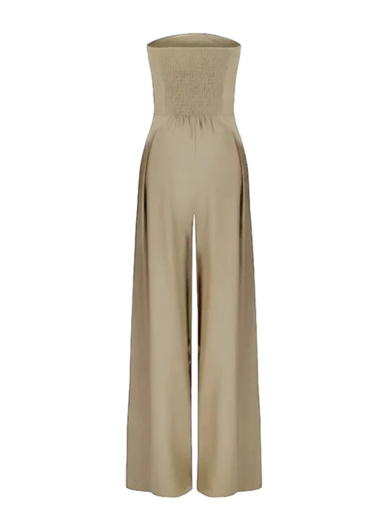Solene | Women's Jumpsuit | Strapless, Wide Leg | Summer, Elegant
