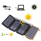 Cosima | Solar Power Bank 25000mAh | 4 Panels, Fast Charge, 3 USB Outputs