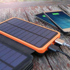 Cosima | Solar Power Bank 25000mAh | 4 Panels, Fast Charge, 3 USB Outputs