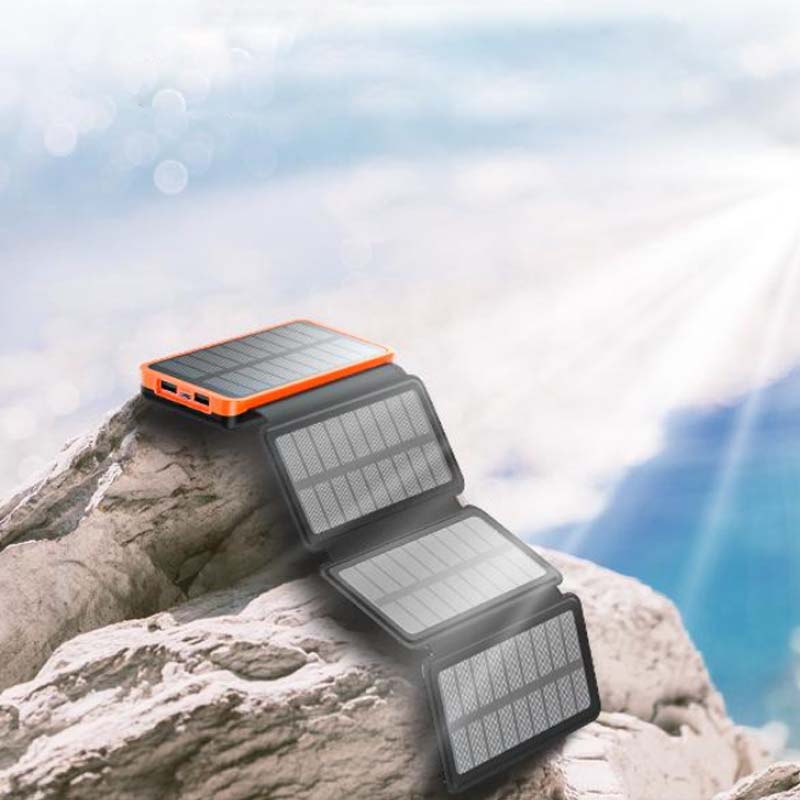 Cosima | Solar Power Bank 25000mAh | 4 Panels, Fast Charge, 3 USB Outputs