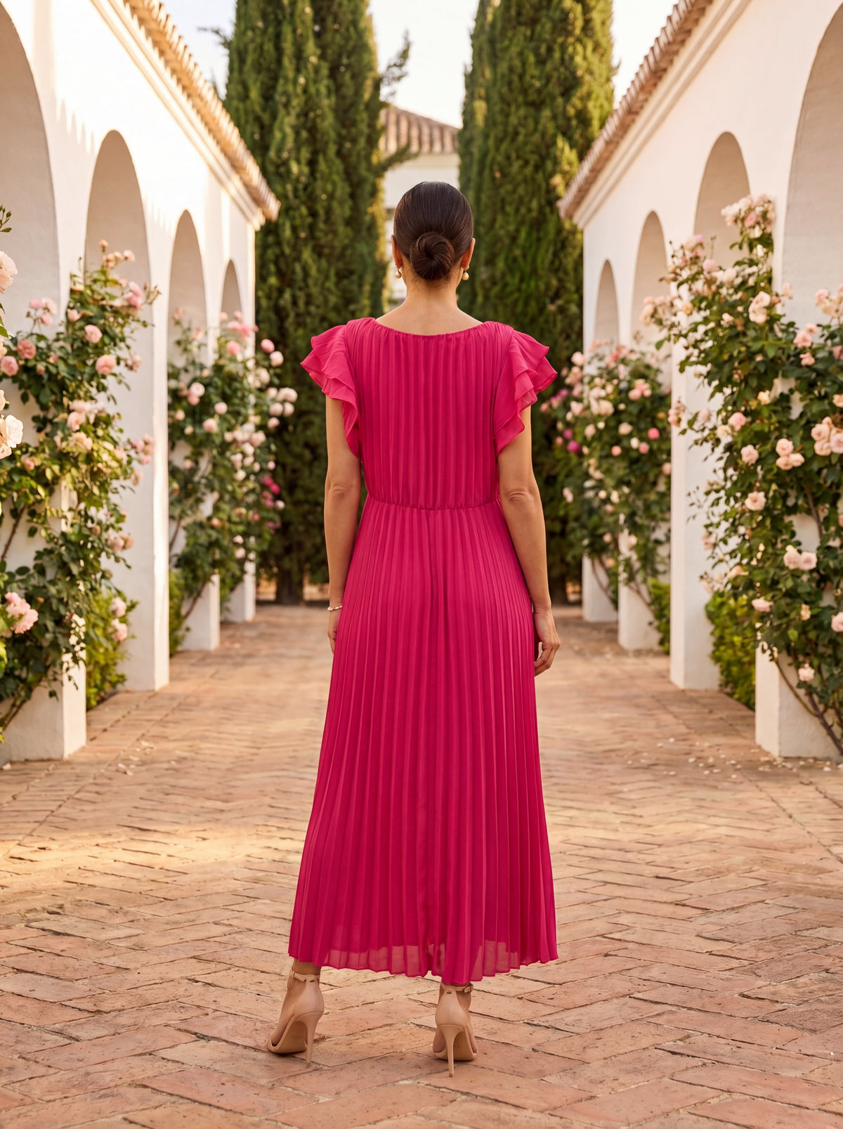 Summer Dress | Women Elegant Pleated Dress for Special Occasions