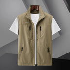 Xanthe | Men's Utility Vest | Multi-Pocket, Breathable | Summer Travel