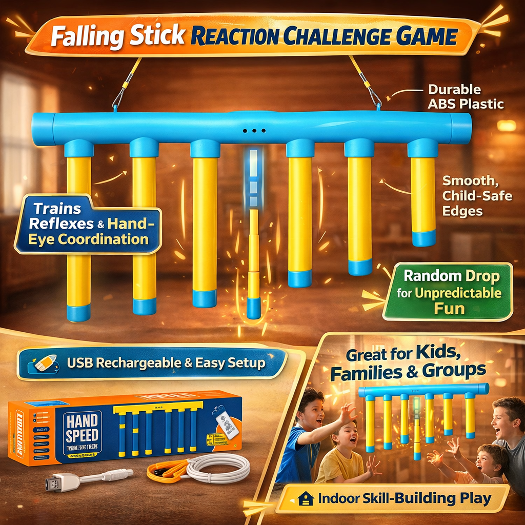 Greta | Kids Reflex Game | Reaction Trainer, Falling Stick | Drop Challenge
