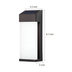 Ondina | Solar Wall Lamp | Black, Waterproof IP44, Warm White | 2 Pack