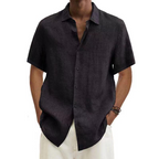 Esma | Men's Linen-Look Shirt | Short Sleeve, Lightweight | Summer