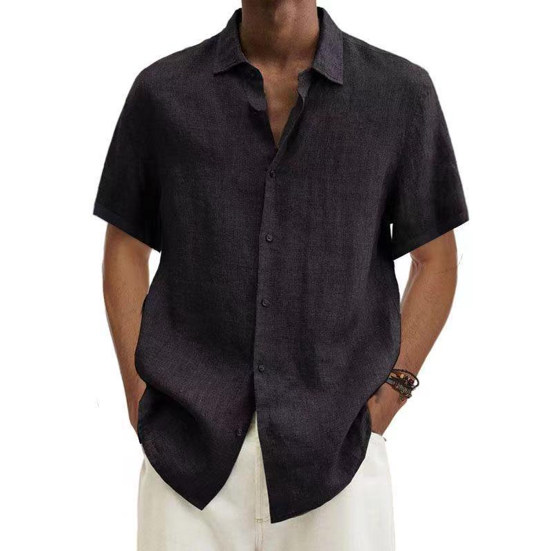 Esma | Men's Linen-Look Shirt | Short Sleeve, Lightweight | Summer
