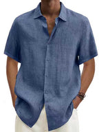 Esma | Men's Linen-Look Shirt | Short Sleeve, Lightweight | Summer