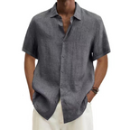 Esma | Men's Linen-Look Shirt | Short Sleeve, Lightweight | Summer