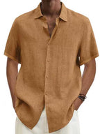 Esma | Men's Linen-Look Shirt | Short Sleeve, Lightweight | Summer