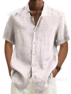 Esma | Men's Linen-Look Shirt | Short Sleeve, Lightweight | Summer