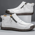 Orthopedic Shoes Women Unisex Leather Casual Ankle Boots Zipper