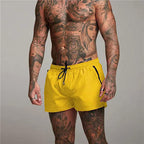 Mens Swim Shorts Quick Dry Short Length Zip Pockets Swimwear