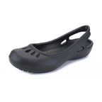 Women's Sandals | Lightweight Waterproof Jelly Flat Cut-Out Slides