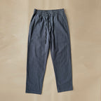 Men Woven Straight Leg Trousers Elastic Waist