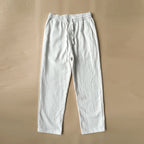 Men Woven Straight Leg Trousers Elastic Waist