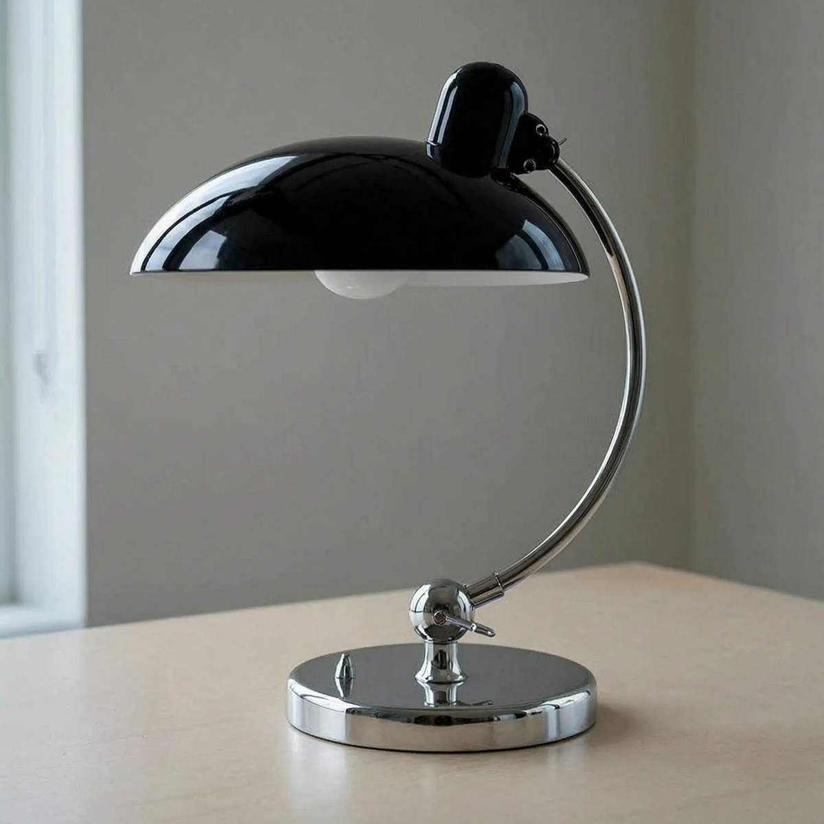 Metal Dome Table Lamp Adjustable Arm Retro