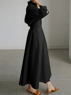 Shirt Dress Women Pleated Belt Lightweight | Quinn