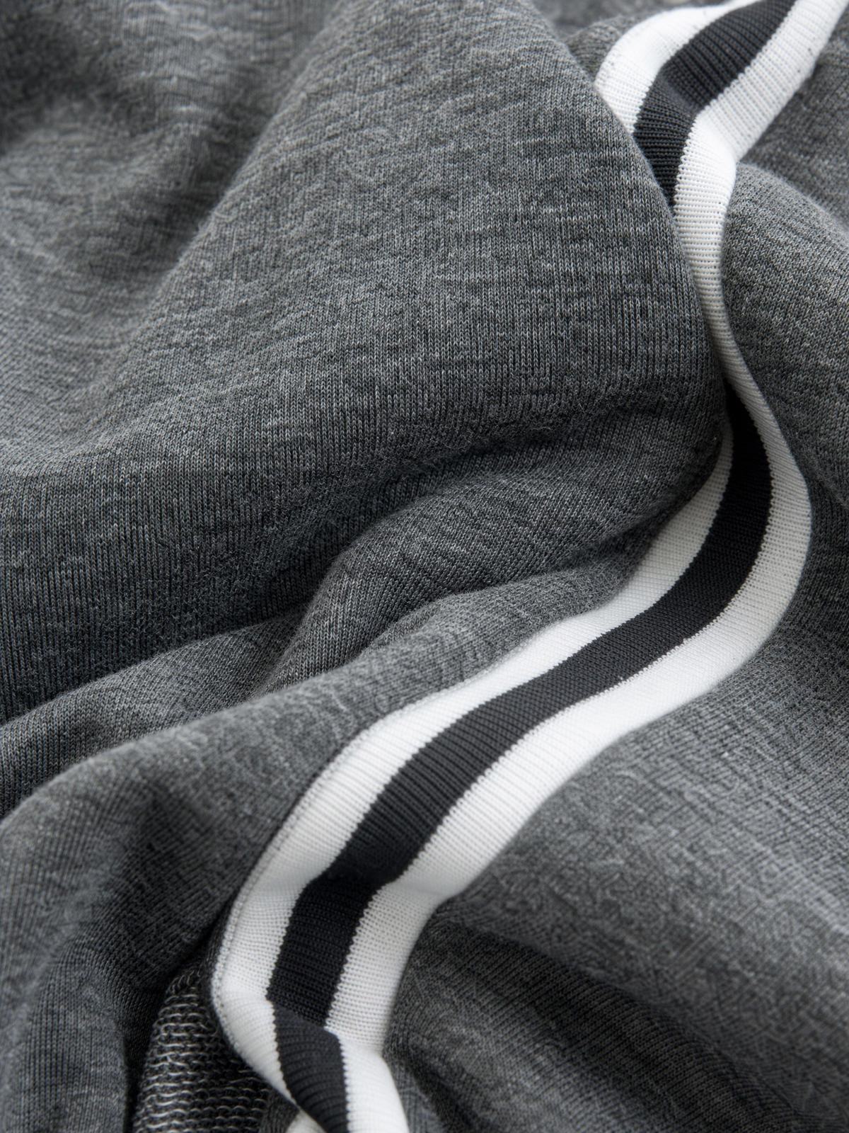 Freya | Maxi Sweatshirt Dress | Button-Down Collar, White Trim | Minimalist