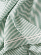 Yvaine | Maxi Dress | Women's Striped, Spaghetti Strap | Red Trim Detail