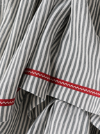 Yvaine | Maxi Dress | Women's Striped, Spaghetti Strap | Red Trim Detail